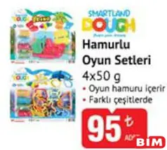 SMARTLAND DOUGH HAMURLU OYUN SETLERİ 4X50 G fiyat ve kampanya bilgisi